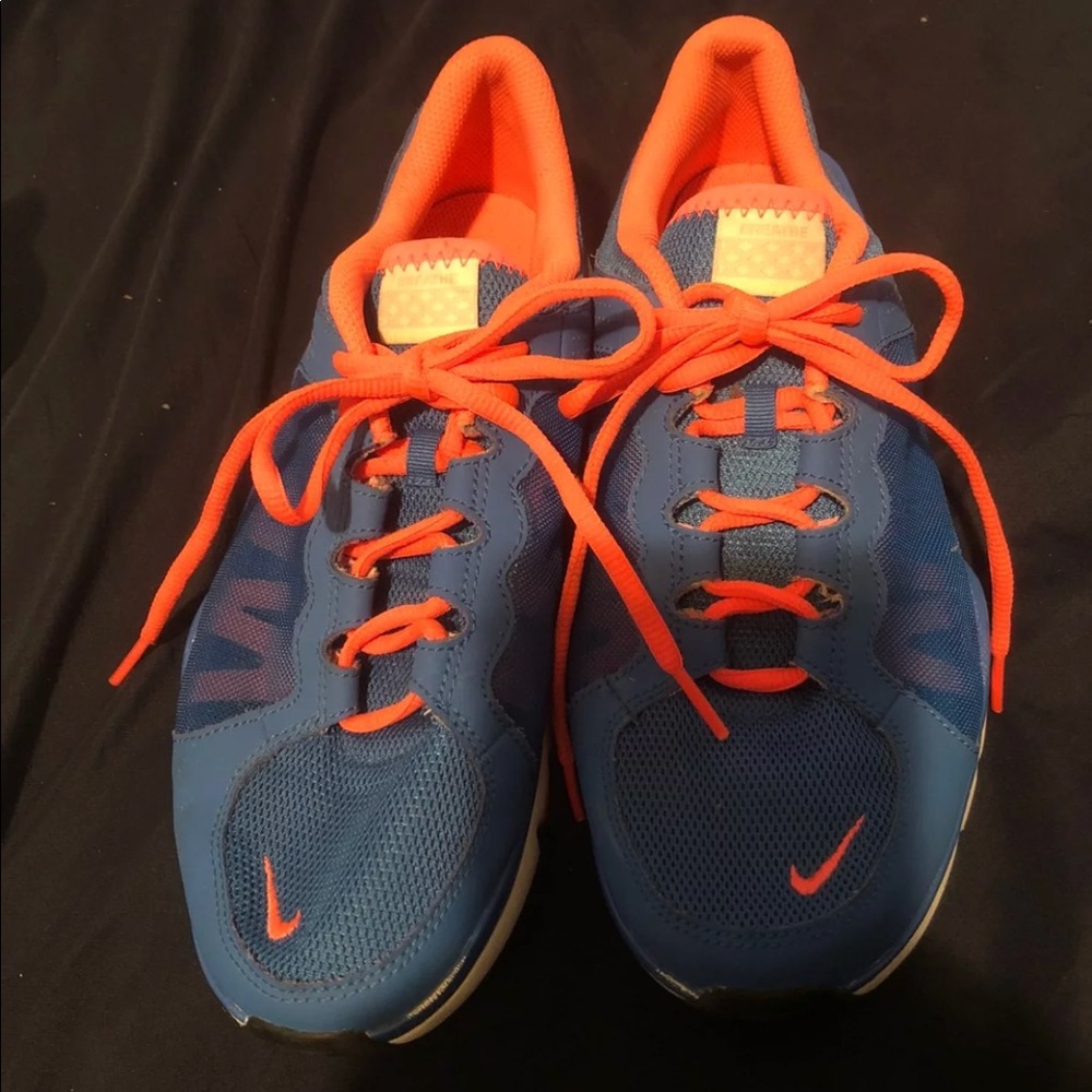Pink and blue Nike’s